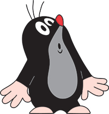 Kreslený obrázek krtka